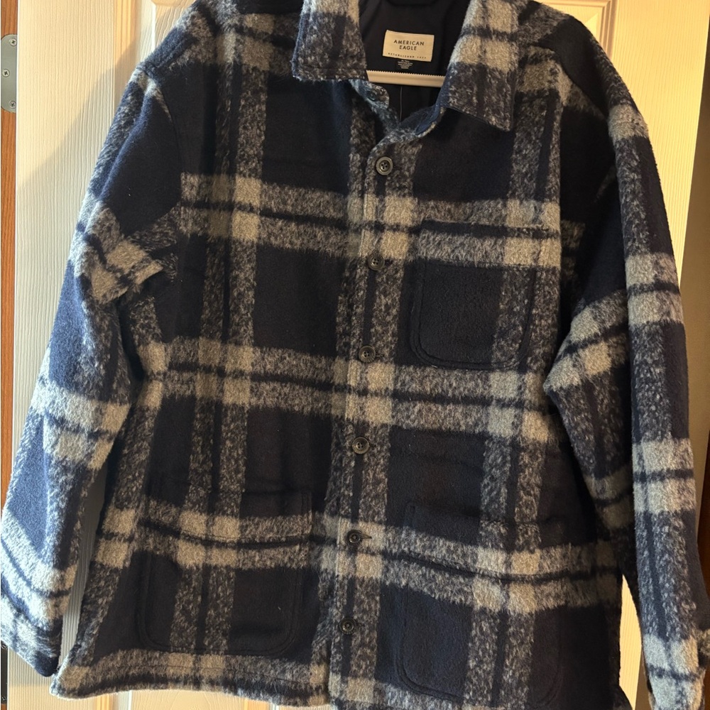 American Eagle men’s XLT plaid jacket